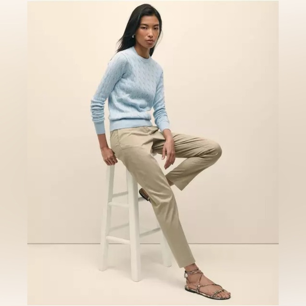✨Brooks Brothers ✨ Supima Cotton Cable Crewneck Sweater